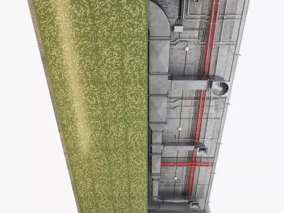 Decorative Ceiling Set 05 3D model