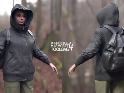 Mens and Womens Autumn Outfits - Modular - Rigged 3D Model Collection