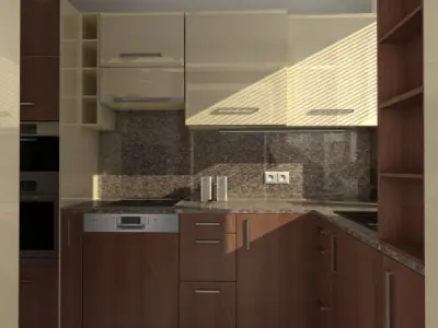 Kitchen plant in pot 3D model