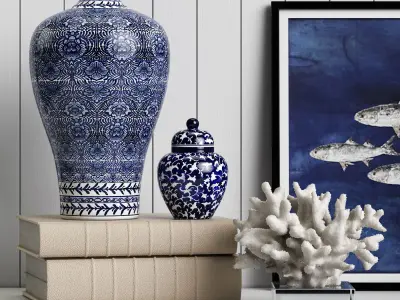 Williams Sonoma Home Decor set 3 3D model