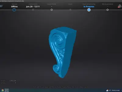 Wood Art Sculpture 3D model