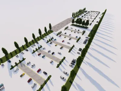 Parking-Parking Lot 3D model
