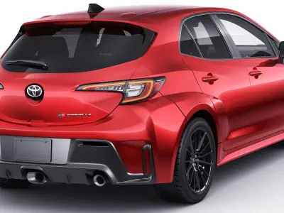 Toyota GR Corolla 2023 2 versions 3D model
