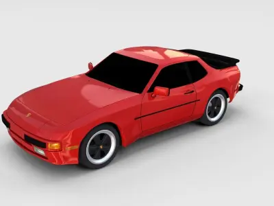 Porsche 944 new rev 3D model