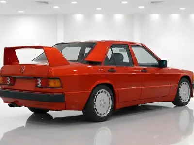 Mercedes Benz 190E Low-poly 3D model by subhanyahyayev64
