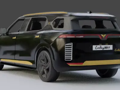 Vinfast Lac Hong 900LX Lachong Game Ready Low-poly 3D model