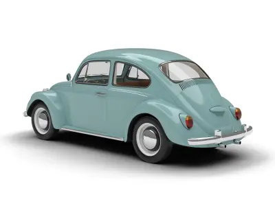 Volkswagen Beetle Type 1 1200 1965 3d model 3D model
