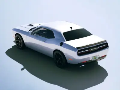 Dodge Challenger 392 HEMI Scat Pack 2015 Low-poly 3D model