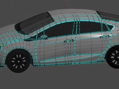 2016 Chevrolet Volt EV Low-poly 3D model