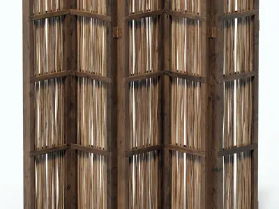 Screen branch crooked decor n4 3D model