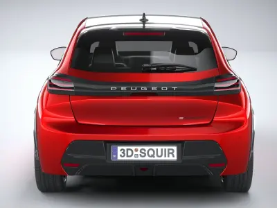 Peugeot E-208 GTI 2026 3D model