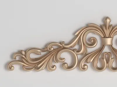 3D model decor carved 3D print model