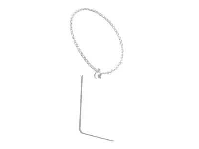Necklace v1 003 Low-poly 3D model