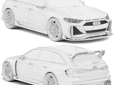 Audi RS6 Starwars Hycade 3D model