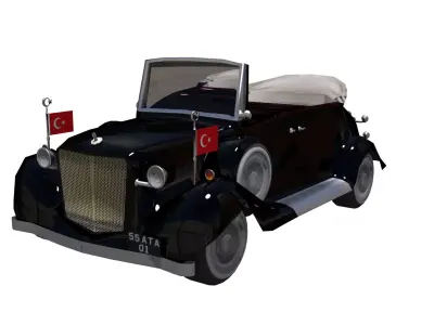 Ataturk Car Low-poly 3D model
