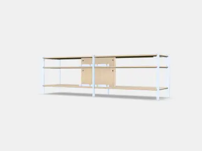 JATTESTA TV bench 1 Low-poly 3D model