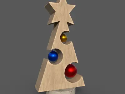 Christmas wooden decor collection