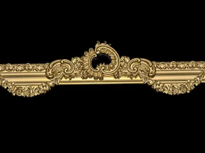 Carved decor CNC model 3D model 02 3D model