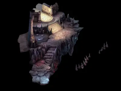 gAME Wheel of Fortune - Underworld 01 3D model