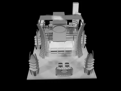 Booth Exhibition Stand a358a  3D model