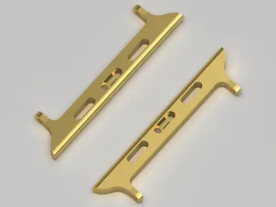 Apple Watch Band Gold Connector Model gl0005 3D print model