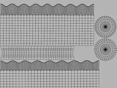 Ceramic Decorative Basket 3D model