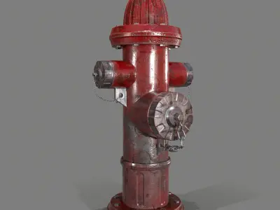 fire-hydrant fire hydrant Low-poly 3D model