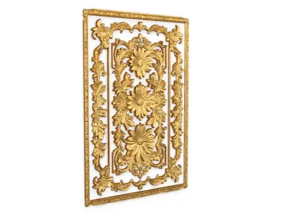 classical door decor 03 3D model
