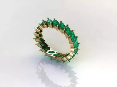 marquise  ring 3D print model