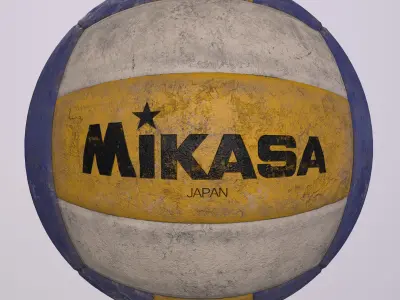 Old Volleyball 3D model