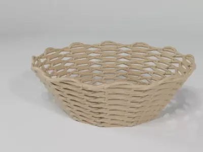 WICKER BASKET05 3D model
