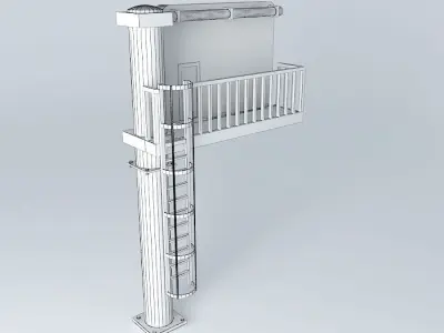 Roadside VMS type B Free 3D model