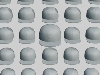 Custom Cap  Low-poly 3D model