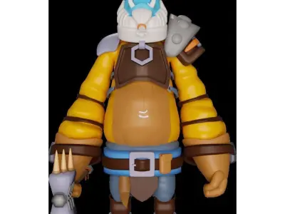 Godzilla world of warcraft action figure 3D model