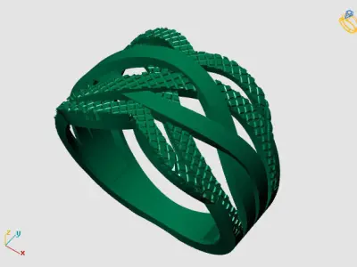 Women Plain Ring STL Models Womens Ring 3dmodels 3D print model 3D print model 58