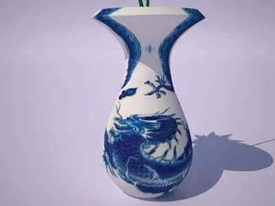 Porcelain Vase Free 3D model