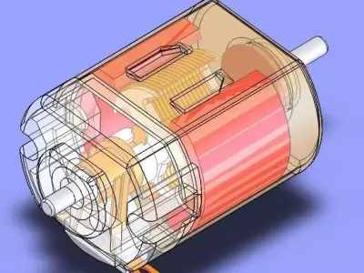 Electric motor Free 3D model