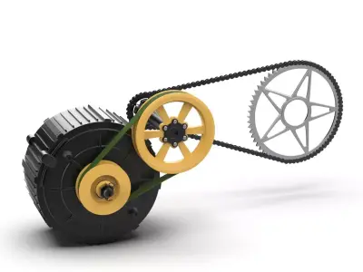 3 drive Drivetrain 3d model 3D model