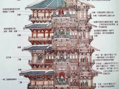 Temple An Sinh Free 3D model