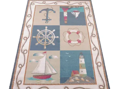 Rug Set 1351 3D model