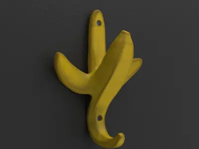 Banana Wall Hook 3D print model