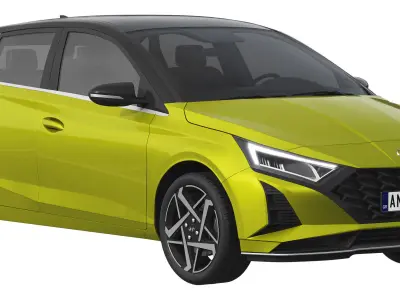 Hyundai i20 2024 3D model