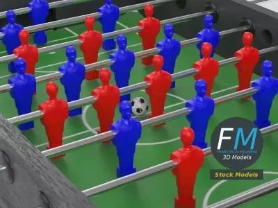 Foosball table football 1 3D model