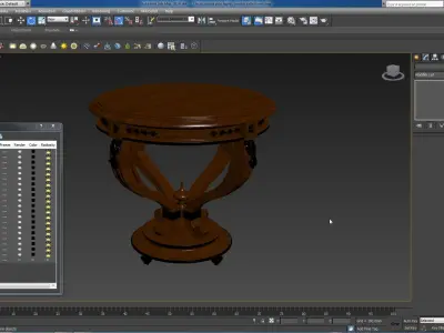 Classic wood side tables  jumbo collections 3D model
