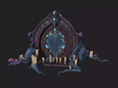 Magic miror  Low-poly 3D model