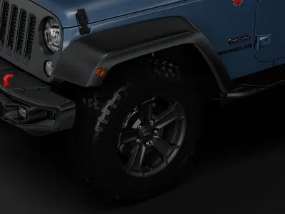 Jeep Wrangler Unlimited Rubicon Recon JK 2017 3D model