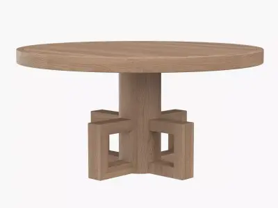 Lima Dining Table GTAB531WAW 60 3D model