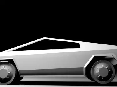 Cybertruck futuristic car 3D model