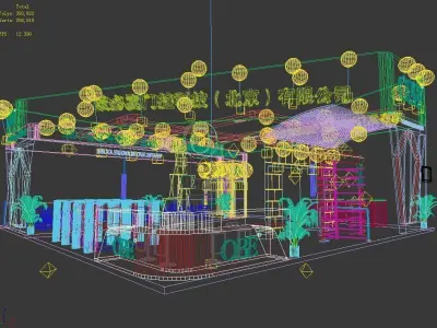 Exhibition - Area - 12X12-3DMAX2009-02 3D model