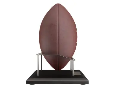 American Football Ball With Stand 3D model